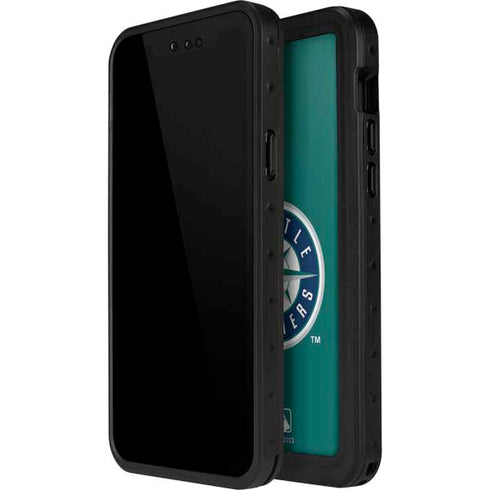 MLB Seattle Mariners Split iPhone 15 Pro Waterproof Case